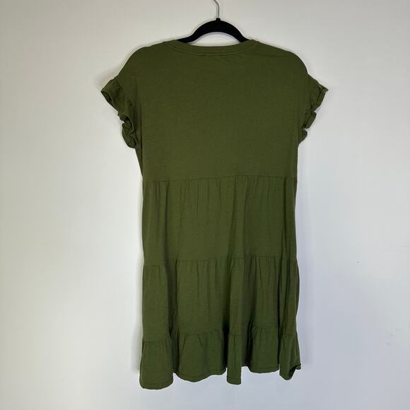 J.Crew Tiered dress in broken-in jersey #AX974 Size Small - Picture 5 of 9